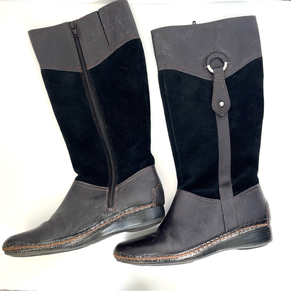 Naturalizer Suede Tall Boots black